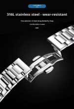 ⁦ساعة رجالي ماركة MSTIANQ بحزام حديد⁩ - الصورة ⁦3⁩