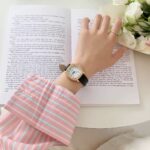 ⁦ساعة نسائية ماركة Kaqinuo بحزام جلد رقيق⁩ - الصورة ⁦6⁩